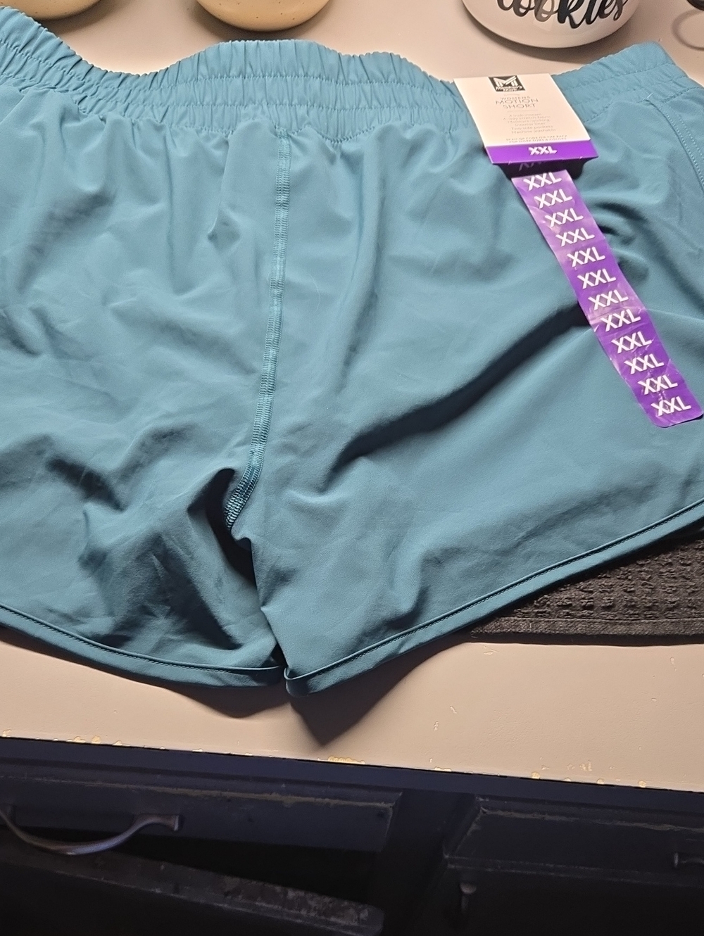 Women's Athletic Shorts in Teal - Lightweight Activewear